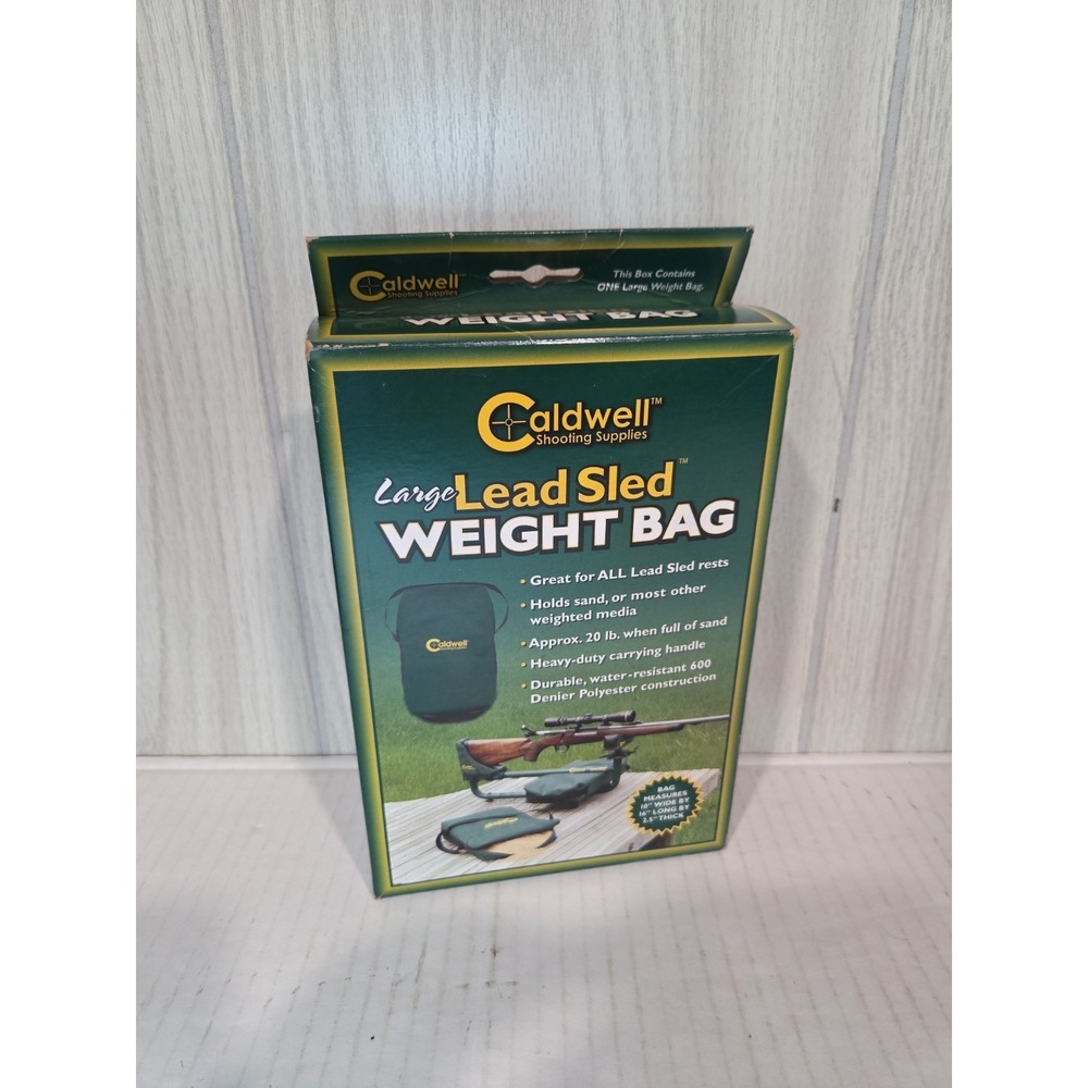 Caldwell Lead Sled Large Unfilled Weight Bag Polyester Green